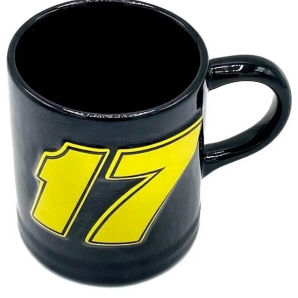 Official NASCAR #17 Matt Kenseth Coffee Tea Mug Cup Roush Racing Raised LOGO - Picture 12 of 12